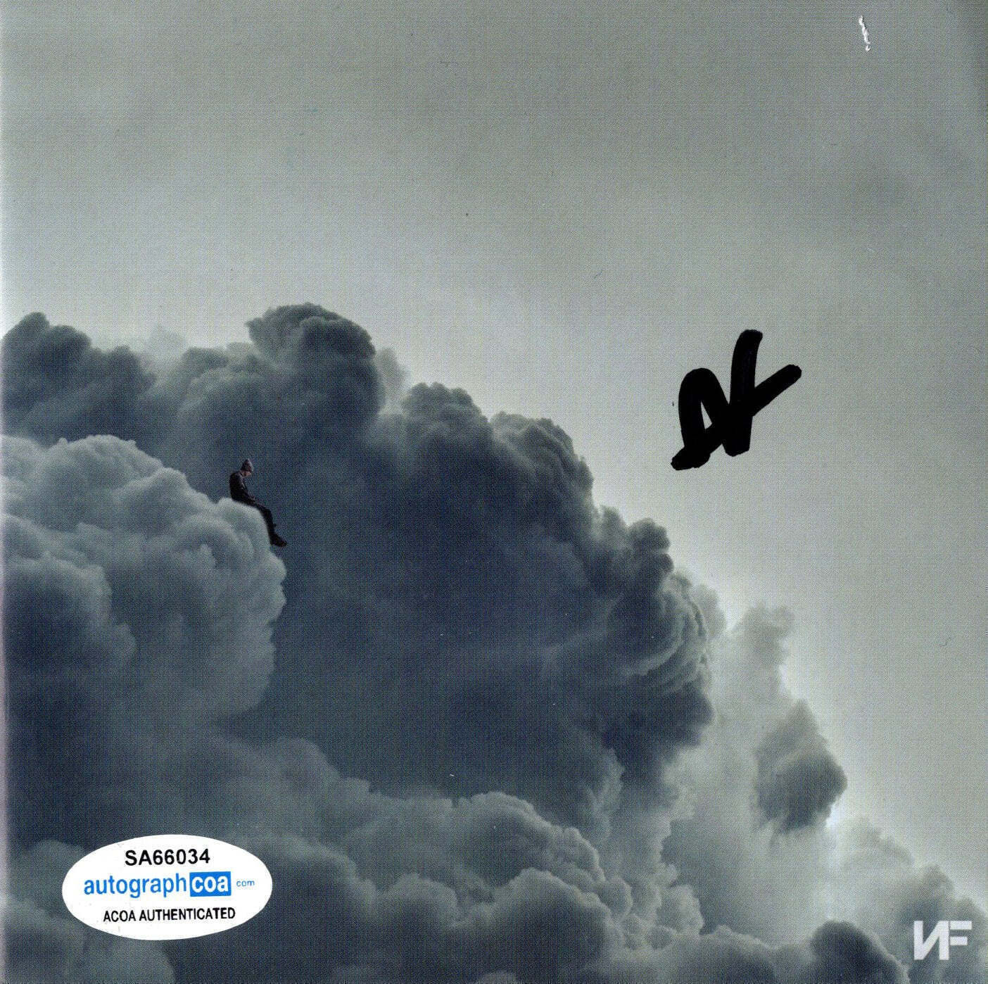 NF The Rapper N.F. Nathan Feuerstein Signed Clouds Mixtape CD Cover ACOA
