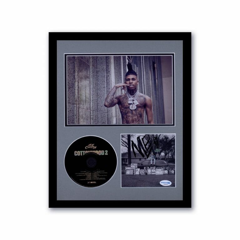 NLE CHOPPA SIGNED AUTOGRAPH 11×14 FRAMED DISPLAY ACOA CD COTTONWOOD RAPPER
 COLLECTIBLE MEMORABILIA