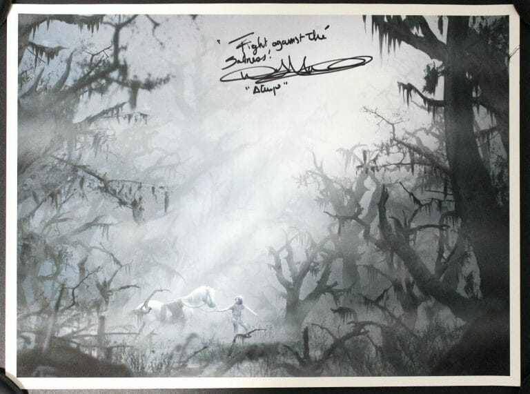 NOAH HATHAWAY, THE NEVERENDING STORY 18×24″ PRINT #/100 SIGNED! ACOA
 COLLECTIBLE MEMORABILIA