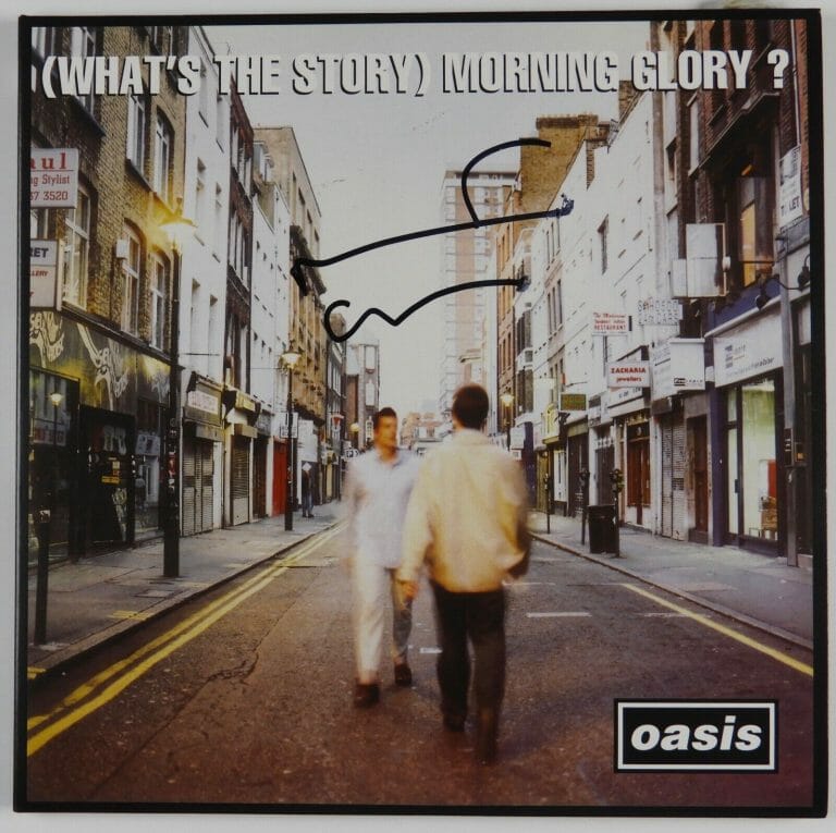 Noel Gallagher Signed Oasis Whats The Story Morning Glory? Album Vinyl Record COA proof Noel Gallagher Signed Oasis Whats The Story Morning Glory? Album Vinyl Record COA proof