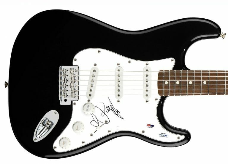 PARIS HILTON AUTOGRAPHED SIGNED GUITAR ACOA
 COLLECTIBLE MEMORABILIA