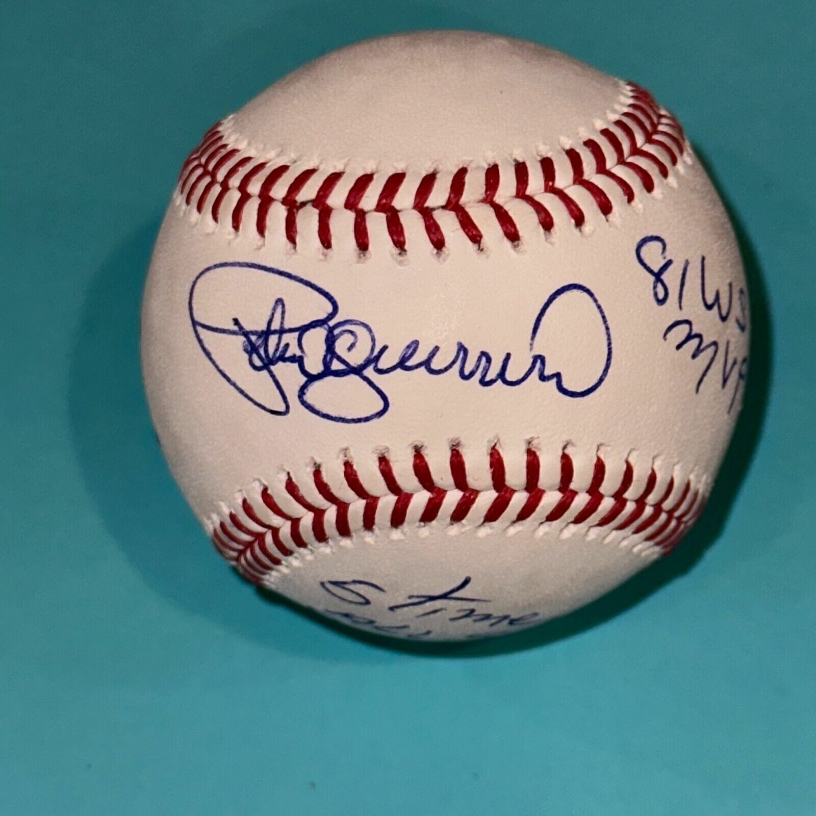 Pedro Guerrero Memorabilia, Autographed Pedro Guerrero