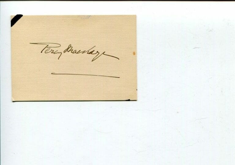 PERCY MACKAYE AMERICAN DRAMATIST POET AUTHOR SIGNED AUTOGRAPH
 COLLECTIBLE MEMORABILIA