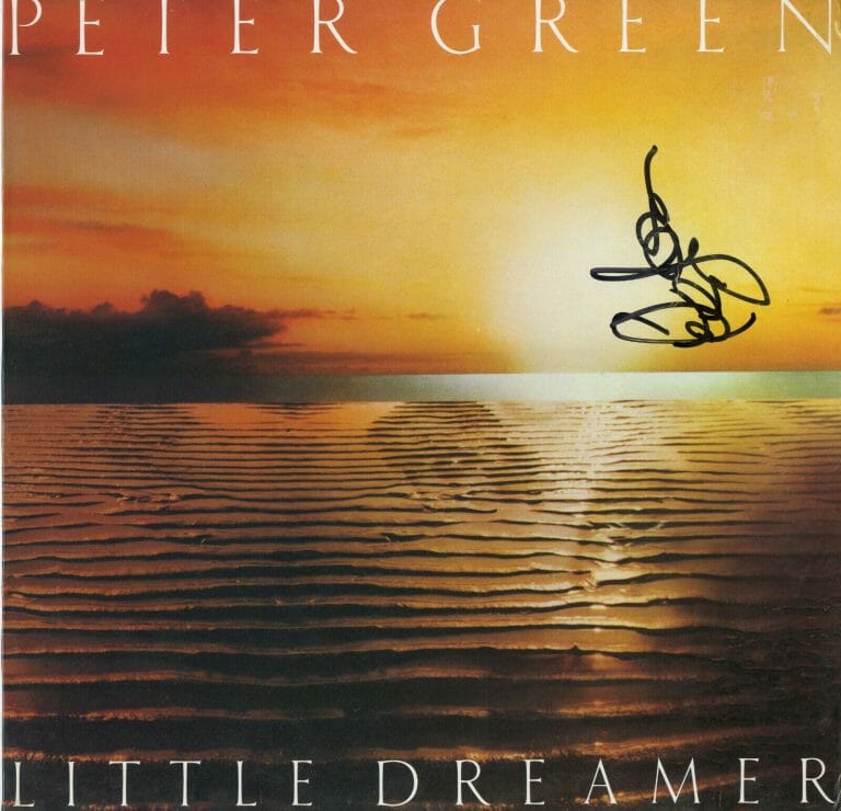 PETER GREEN OF FLEETWOOD MAC SIGNED VINYL RECORD , LITTLE DREAMER ACOA
 COLLECTIBLE MEMORABILIA