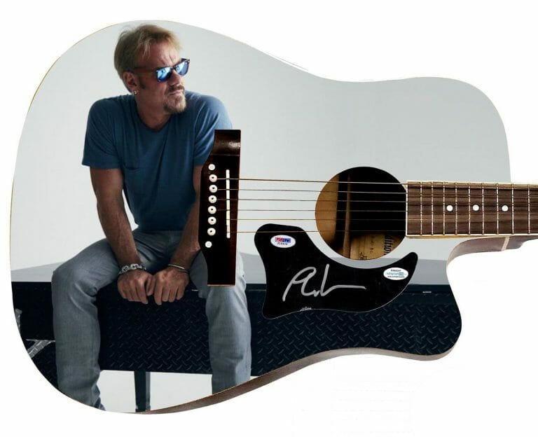 PHIL VASSAR AUTOGRAPHED CUSTOM GRAPHICS 1/1 ACOUSTIC GUITAR ACOA PSA
 COLLECTIBLE MEMORABILIA
