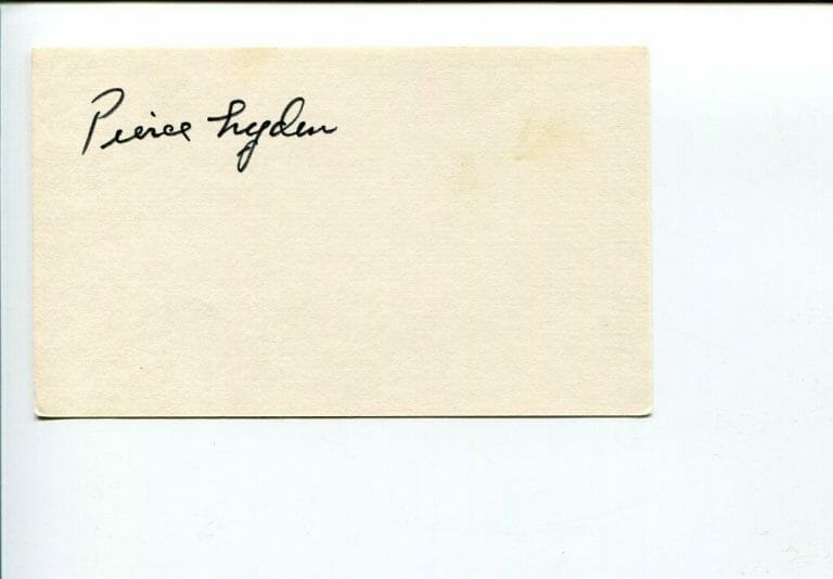 PIERCE LYDEN COWBOY WESTERN STAR RARE SIGNED AUTOGRAPH
 COLLECTIBLE MEMORABILIA