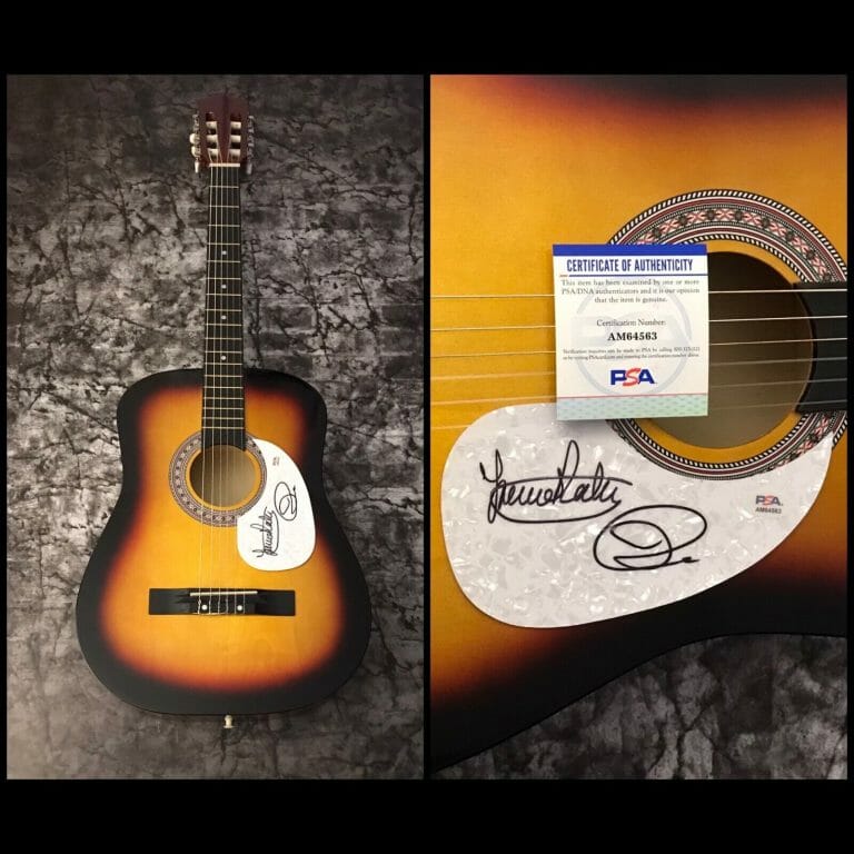PSA TREVOR RABIN & JON ANDERSON * YES BAND * SIGNED ACOUSTIC GUITAR COA
 COLLECTIBLE MEMORABILIA