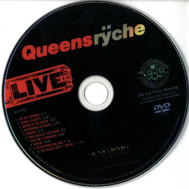 QUEENSRYCHE MICHAEL WILTON AUTOGRAPHED SIGNED LIVE CD
 COLLECTIBLE MEMORABILIA