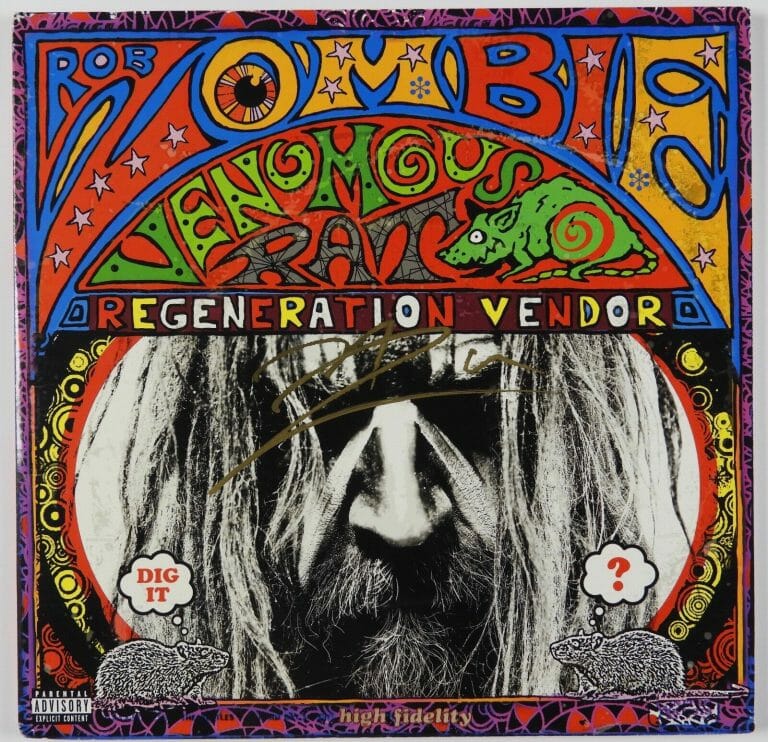 ROB ZOMBIE REGENERATION VENDOR SIGNED AUTOGRAPH RECORD ALBUM JSA VINYL
 COLLECTIBLE MEMORABILIA