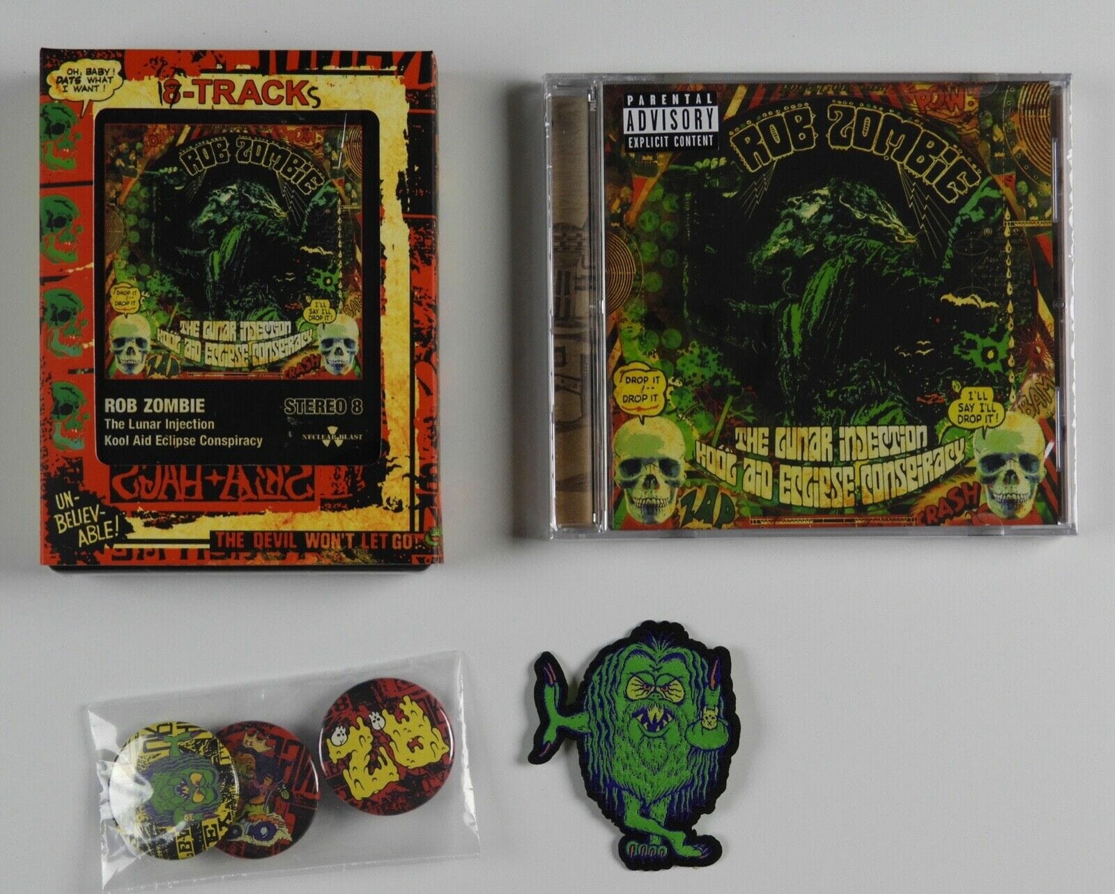 ROB ZOMBIE SIGNED 8 Track THE LUNAR INJECTION KOOL AID ECLIPSE