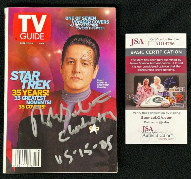 Robert Beltran Signed Star Trek Voyager 