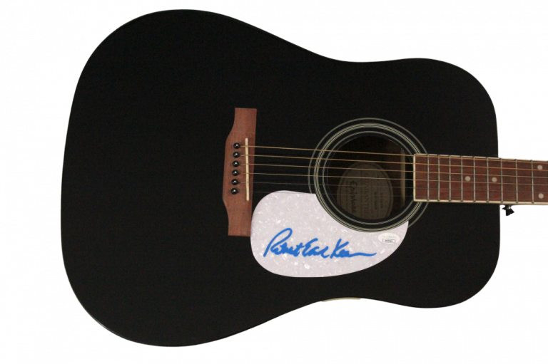 ROBERT EARL KEEN SIGNED AUTOGRAPH GIBSON EPIPHONE GUITAR – THE ROSE HOTEL W/ JSA
 COLLECTIBLE MEMORABILIA