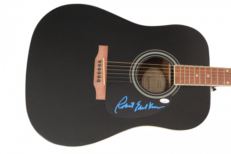 ROBERT EARL KEEN SIGNED AUTOGRAPH GIBSON EPIPHONE GUITAR NO KINDA DANCER JSA COA
 COLLECTIBLE MEMORABILIA