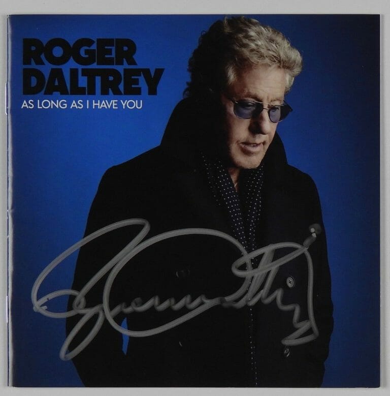 ROGER DALTREY THE WHO SIGNED AUTOGRAPH BECKETT CD BOOKLET AS LONG AS I HAVE
 COLLECTIBLE MEMORABILIA
