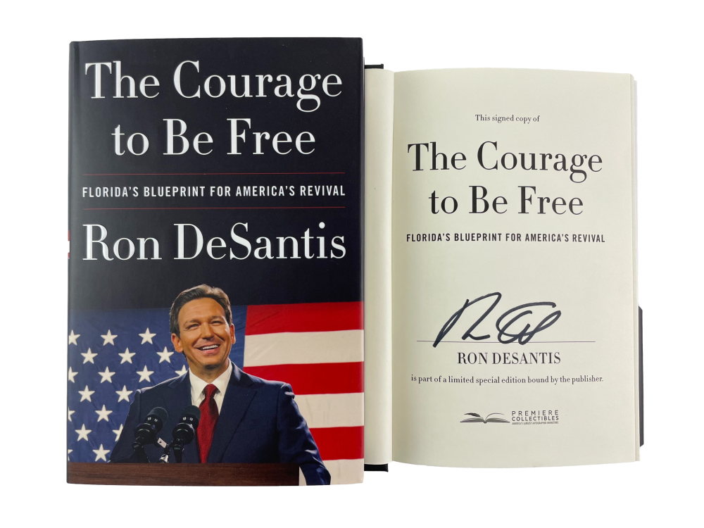 Ron DeSantis Signed Autograph The Courage to Be Free Book 2024