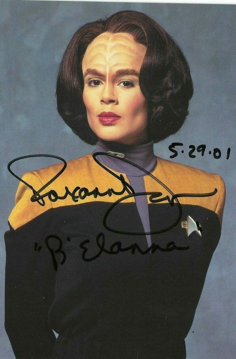 Roxann Dawson Signed & Inscribed Star Trek Voyager "B'Elanna Torres ...