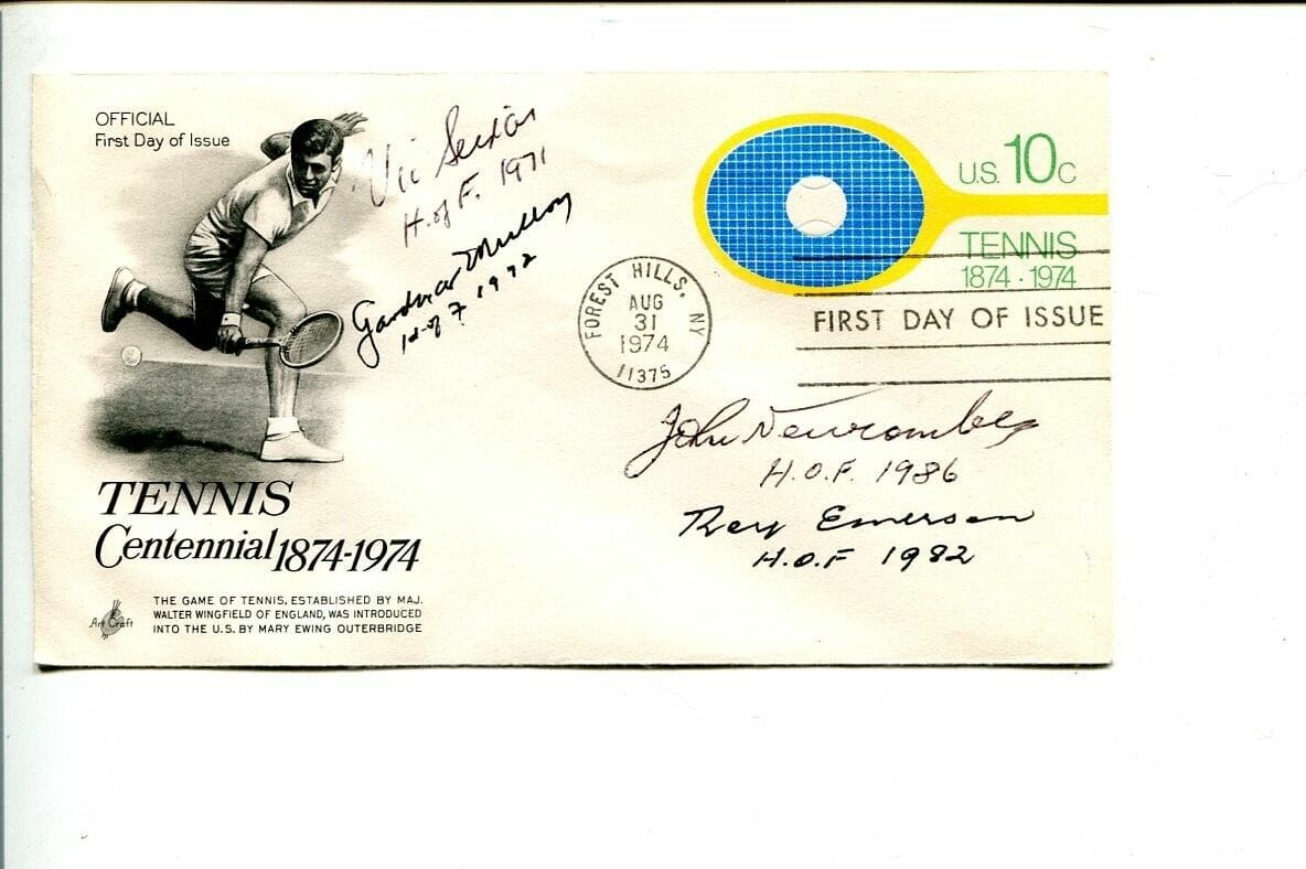 Roy Emerson Gardnar Mulloy Tony Trabert Vic Seixas Tennis Signed Autograph FDC
Opens in a new window or tab