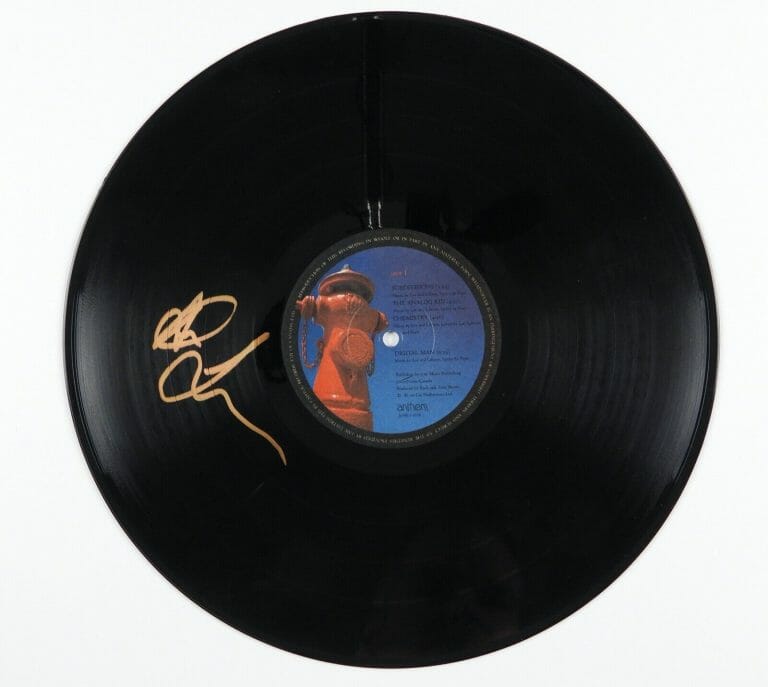 RUSH ALEX LIFESON JSA SIGNED AUTOGRAPH ALBUM RECORD LP SIGNALS
 COLLECTIBLE MEMORABILIA