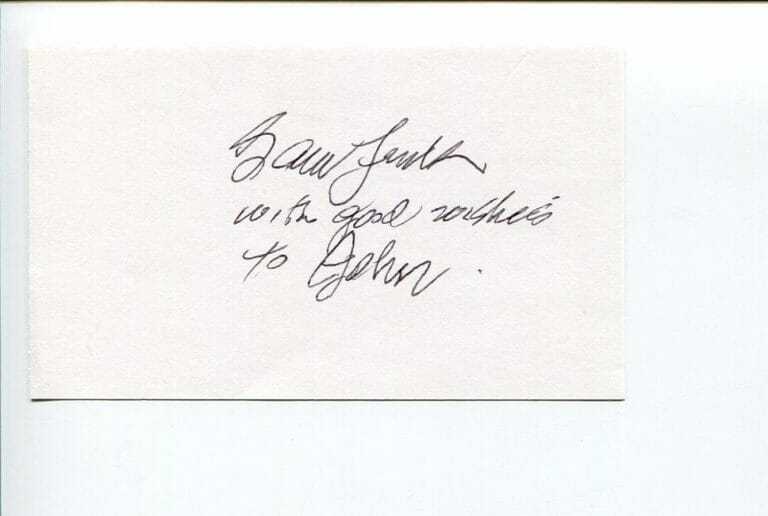 SAM FINK FAMOUS HISTORICAL CALLIGRAPHER ILLUSTRATOR ARTIST SIGNED AUTOGRAPH
 COLLECTIBLE MEMORABILIA