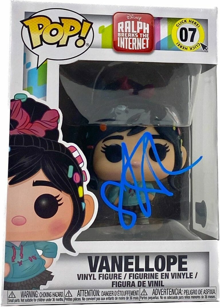 Sarah Silverman Signed Funko Pop Vanellope Ralph Breaks The Internet ...