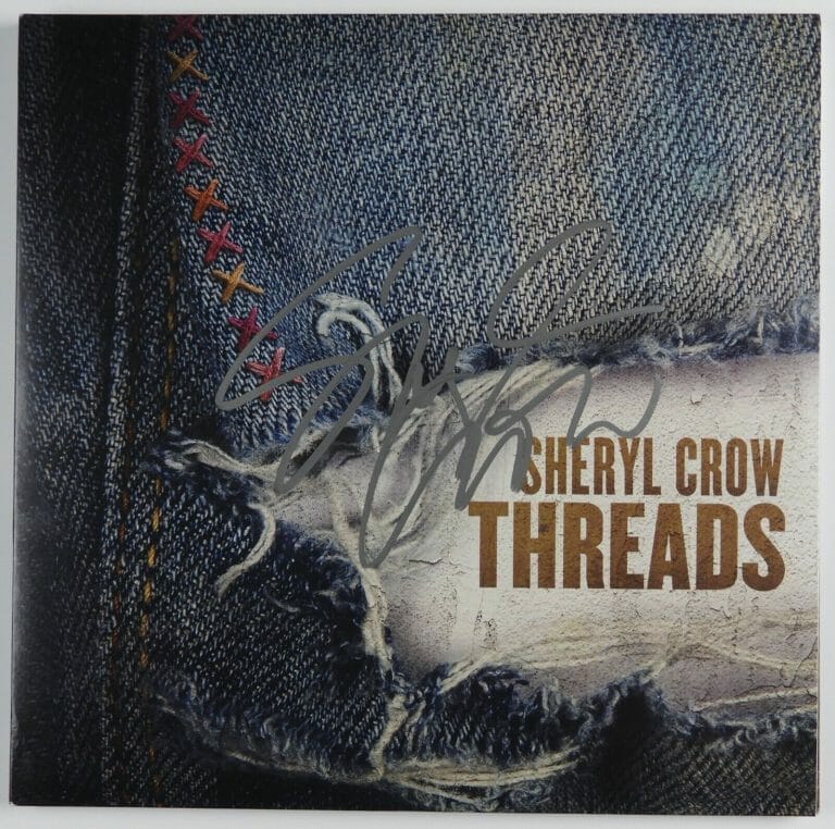 SHERYL CROW JSA SIGNED AUTOGRAPH THREADS ALBUM RECORDS VINYL
 COLLECTIBLE MEMORABILIA