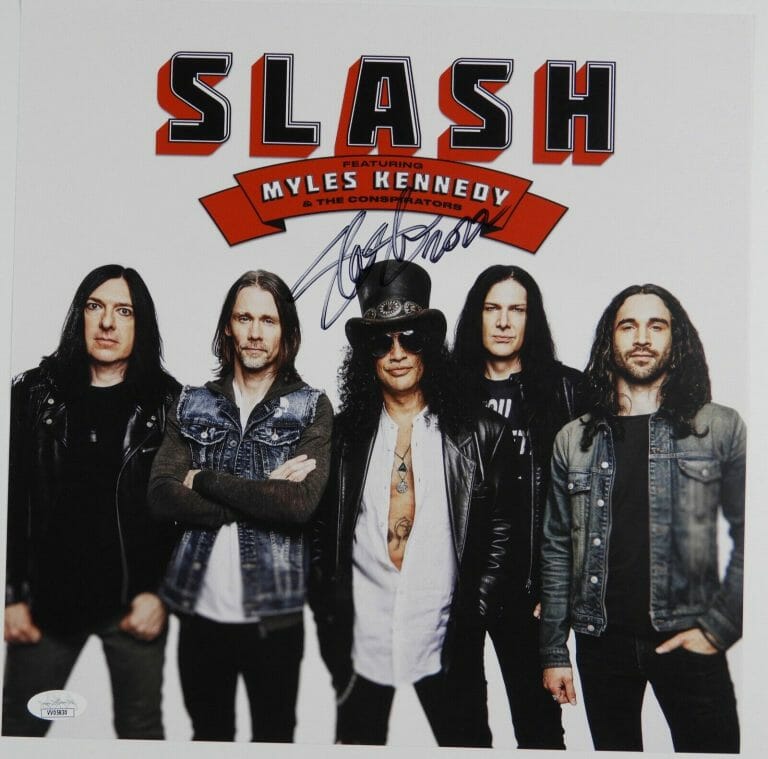 Slash JSA Signed Autograph Album Record Lithograph Guns N' Roses Opens ...