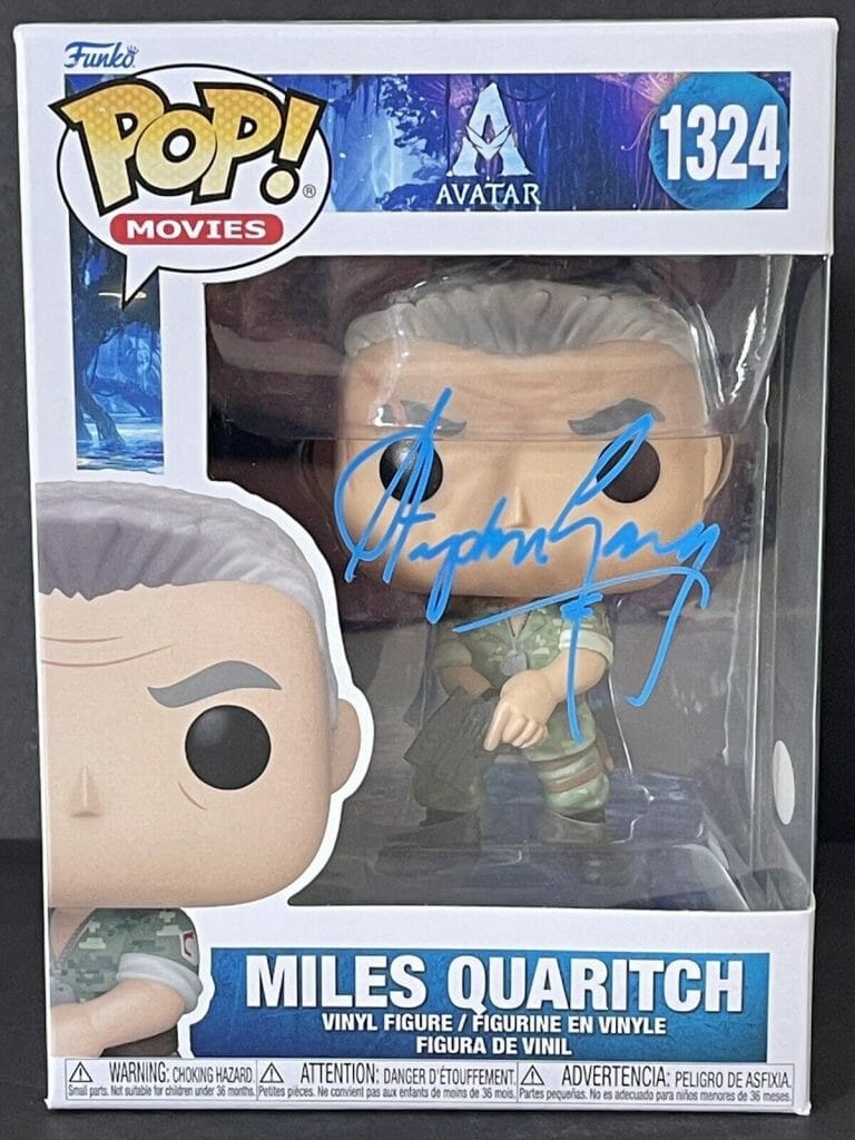 STEPHEN LANG SIGNED AUTOGRAPHED AVATAR FUNKO POP MILES QUARITCH JSA
 COLLECTIBLE MEMORABILIA