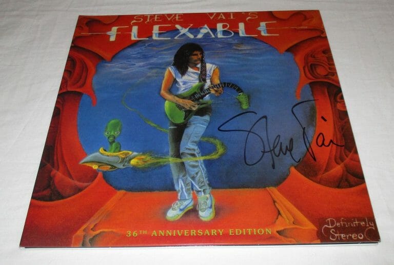 STEVE VAI SIGNED FLEX-ABLE VINYL RECORD JSA
 COLLECTIBLE MEMORABILIA