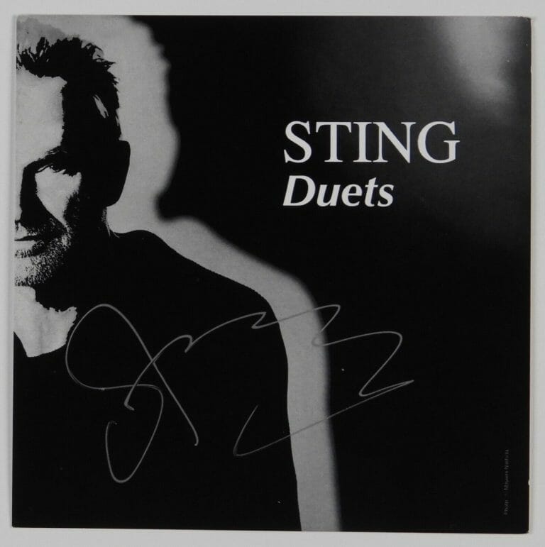 STING JSA SIGNED AUTOGRAPH CD DUETS
 COLLECTIBLE MEMORABILIA