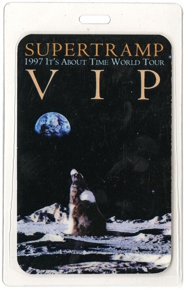 Supertramp 1997 Its About Time Concert Tour Band Vip Laminated