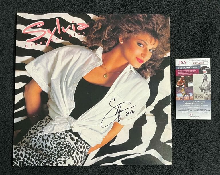 SYLVIA HUTTON SIGNED GREATEST HITS ALBUM COVER JSA COA
 COLLECTIBLE MEMORABILIA