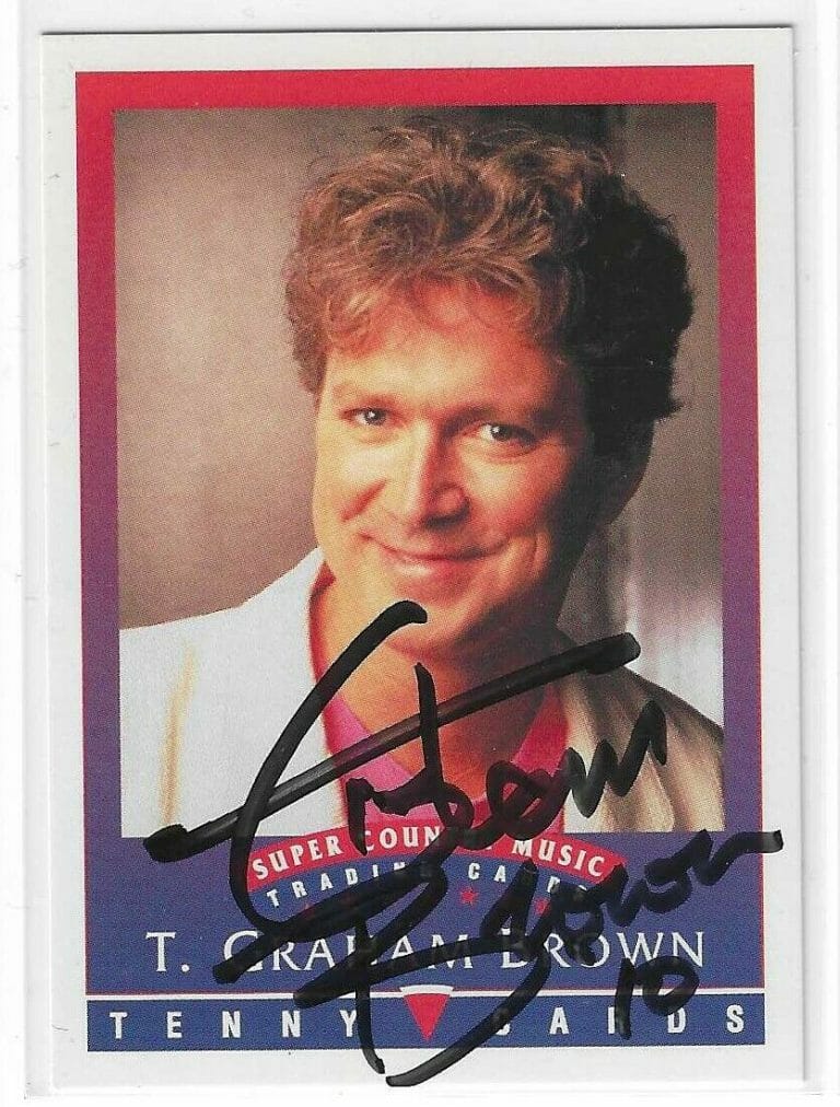 T. GRAHAM BROWN SIGNED 1992 TENNY SUPER COUNTRY MUSIC CARD
 COLLECTIBLE MEMORABILIA