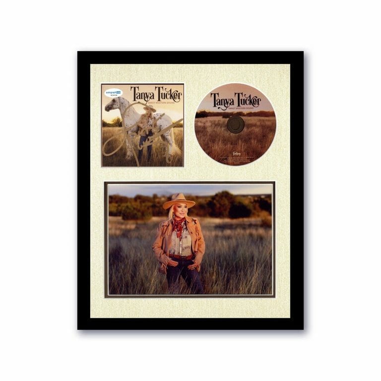 TANYA TUCKER SIGNED AUTOGRAPH FRAMED 11×14 DISPLAY ACOA SWEET WESTERN SOUND CD
 COLLECTIBLE MEMORABILIA