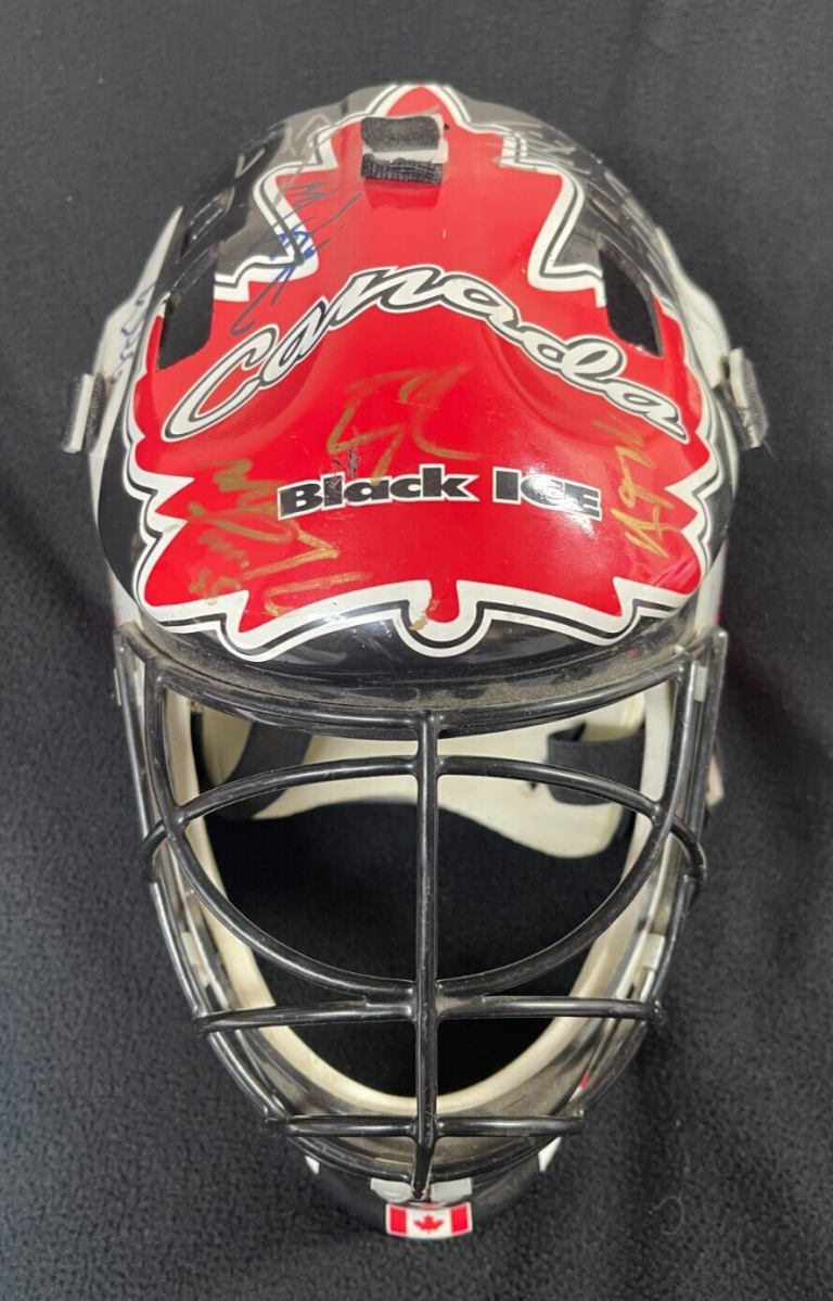 TEAM CANADA WORLD JUNIOR CHAMPIONSHIP GREATS MULTI-SIGNED GOALIE MASK JSA COA
 COLLECTIBLE MEMORABILIA