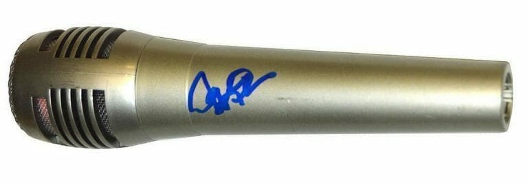 TESLA JEFF KEITH AUTOGRAPHED SIGNED MICROPHONE
 COLLECTIBLE MEMORABILIA
