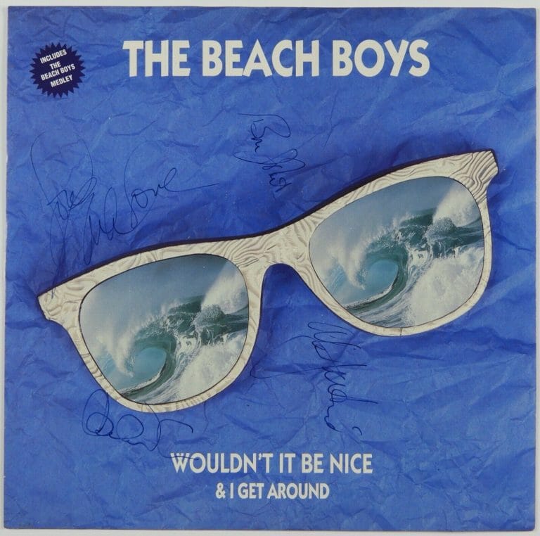 THE BEACH BOYS JSA SIGNED AUTOGRAPH ALBUM LP 12″ WOULDN’T IT BE NICE
 COLLECTIBLE MEMORABILIA