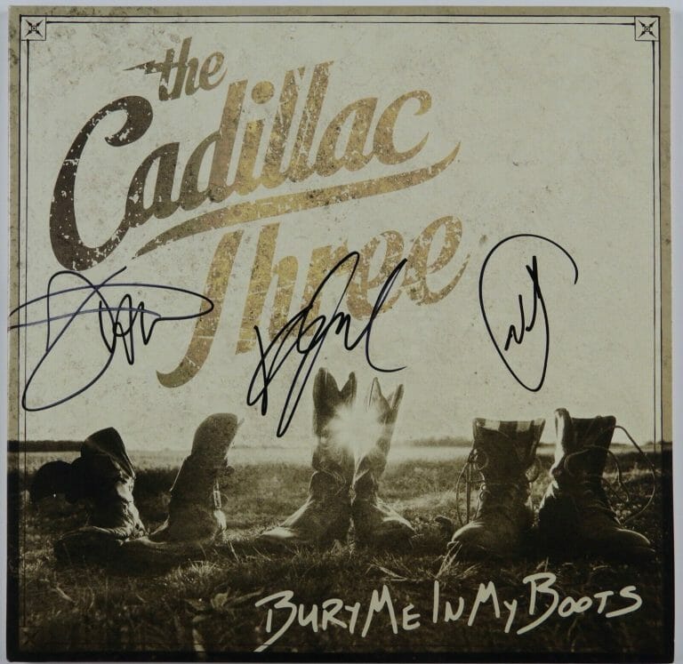 THE CADILLAC THREE JSA SIGNED AUTOGRAPH ALBUM VINYL RECORD FULLY SIGNED
 COLLECTIBLE MEMORABILIA