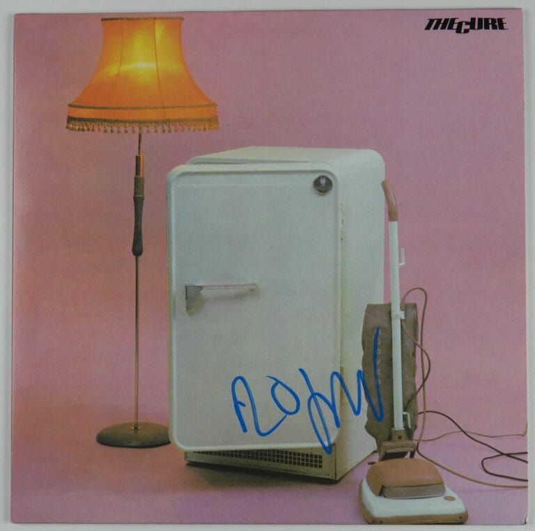 THE CURE JSA ROBERT SMITH SIGNED AUTOGRAPH ALBUM RECORD THREE IMAGINARY BOYS
 COLLECTIBLE MEMORABILIA