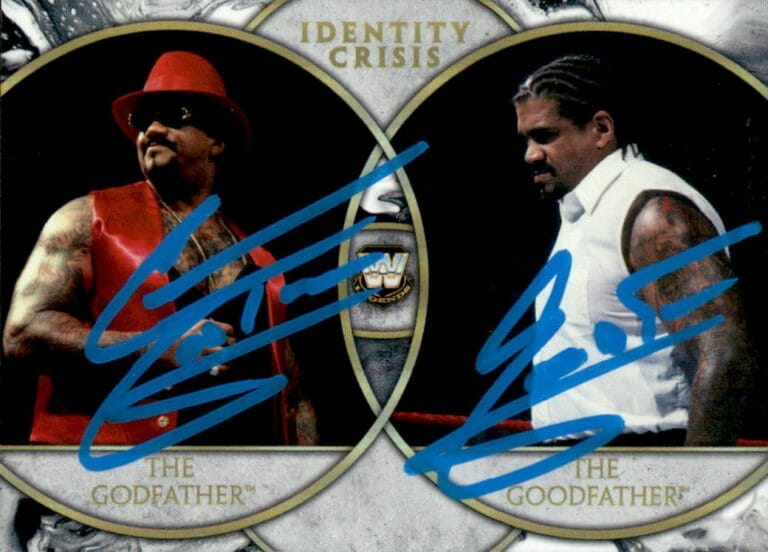 THE GODFATHER & THE GOODFATHER SIGNED 2018 TOPPS WWE LEGEND CARD IC-8
 COLLECTIBLE MEMORABILIA