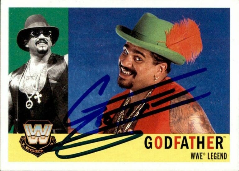 THE GODFATHER SIGNED 2005 TOPPS WWE HERITAGE LEGEND CARD #89
 COLLECTIBLE MEMORABILIA