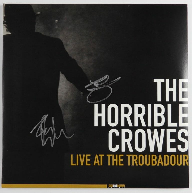 THE HORRIBLE CROWES JSA SIGNED AUTOGRAPH RECORD ALBUM VINYL LP LIVE AT THE
 COLLECTIBLE MEMORABILIA