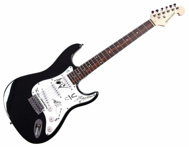 THE UNION UNDERGROUND AUTOGRAPHED SIGNED GUITAR ACOA PSA
 COLLECTIBLE MEMORABILIA