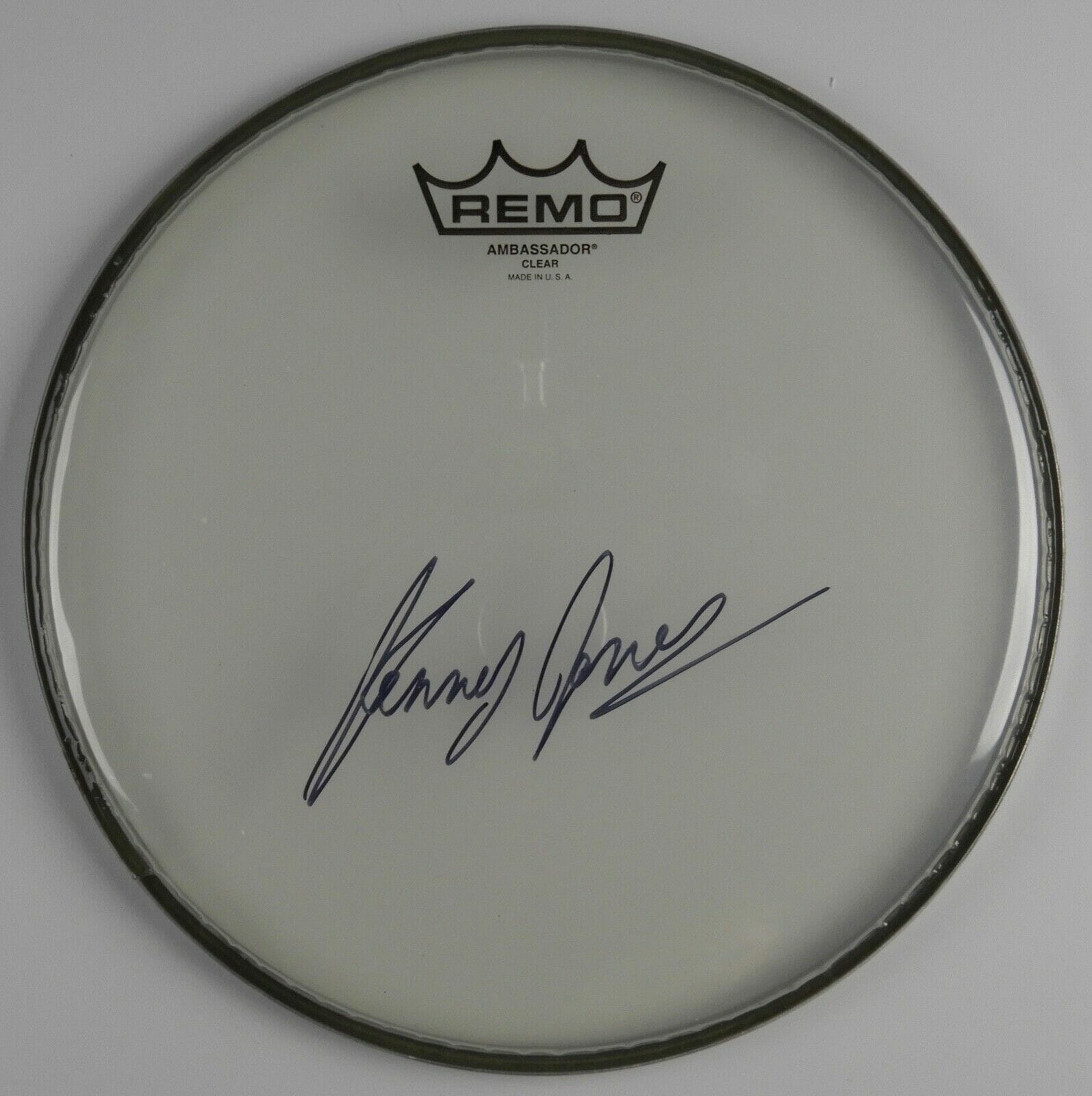 The Who Faces Kenny Jones Autograph Signed Drum Head REAL COA 10