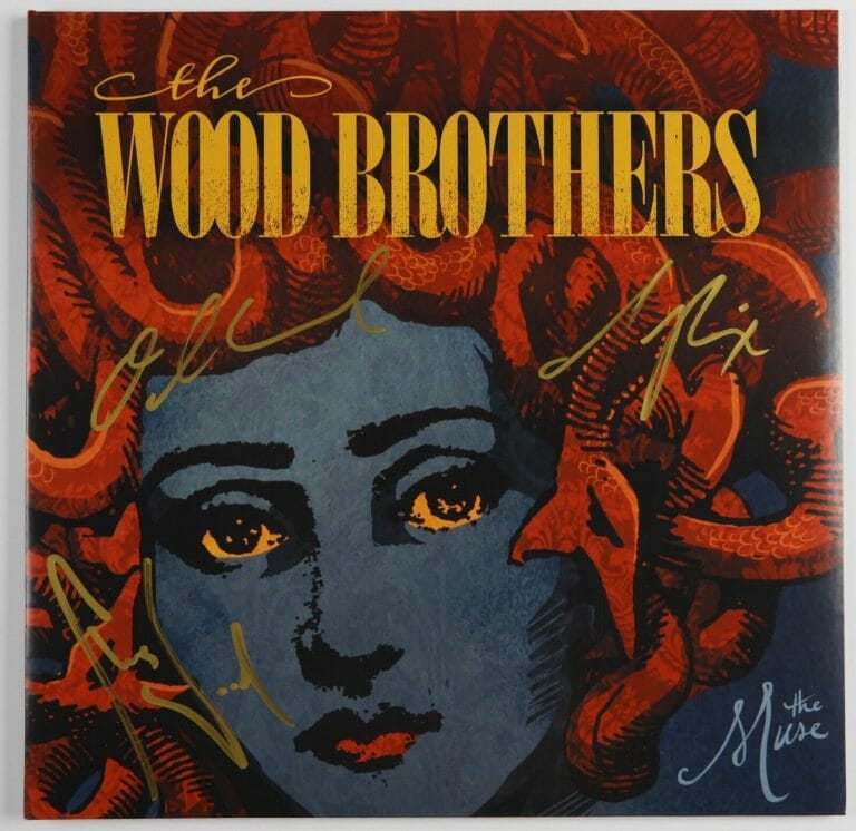 THE WOOD BROTHERS JSA AUTOGRAPH SIGNED RECORD ALBUM THE MUSE
 COLLECTIBLE MEMORABILIA