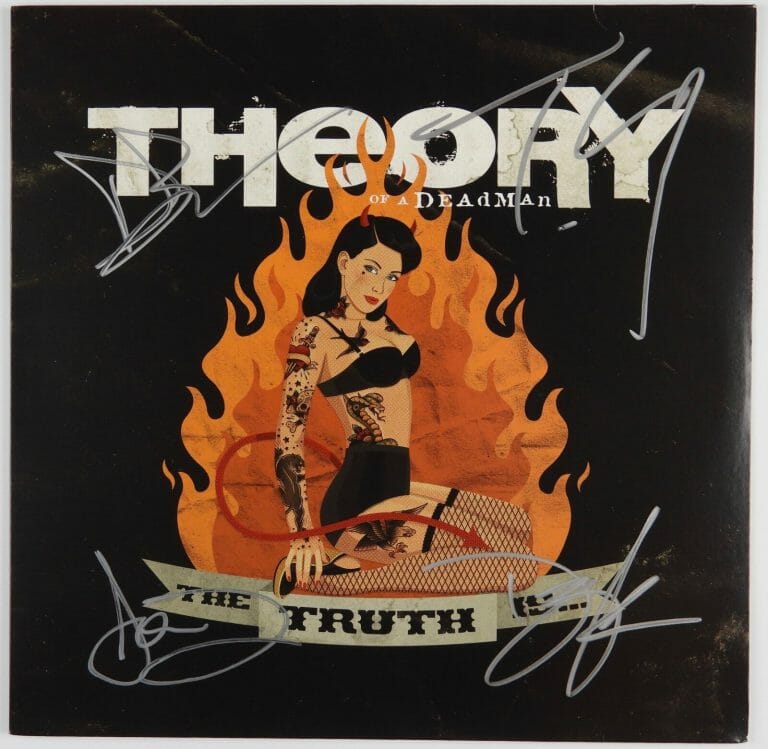 THEORY OF A DEAD MAN FULL SIGNED JSA AUTOGRAPH SIGNED ALBUM RECORD THE TRUE IS
 COLLECTIBLE MEMORABILIA