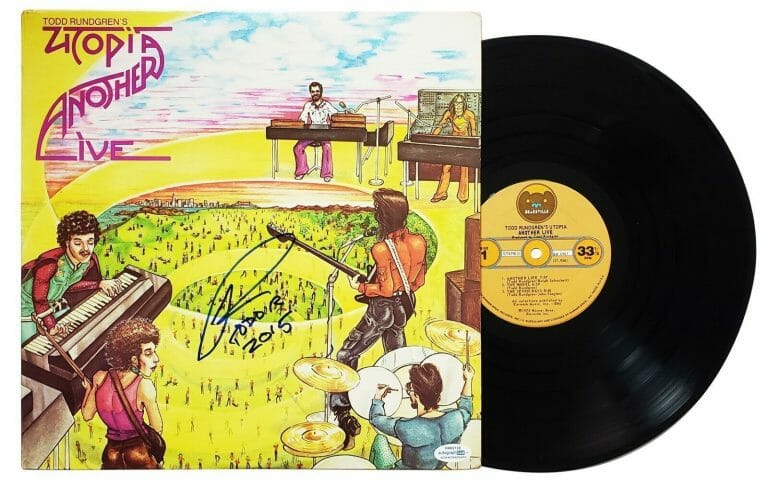 TODD RUNDGREN AUTOGRAPHED SIGNED ALBUM LP UTOPIA ACOA
 COLLECTIBLE MEMORABILIA