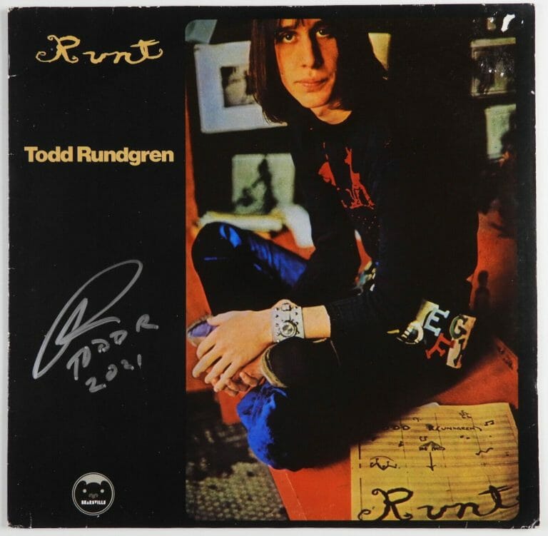 Todd Rundgren Signed Runt Album COA Proof Autographed Vinyl Record Todd Rundgren Signed Runt Album COA Proof Autographed Vinyl Record