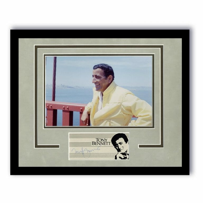 TONY BENNETT “I LEFT MY HEART IN SAN FRANCISCO” SIGNED FRAMED 11×14 DISPLAY B
 COLLECTIBLE MEMORABILIA