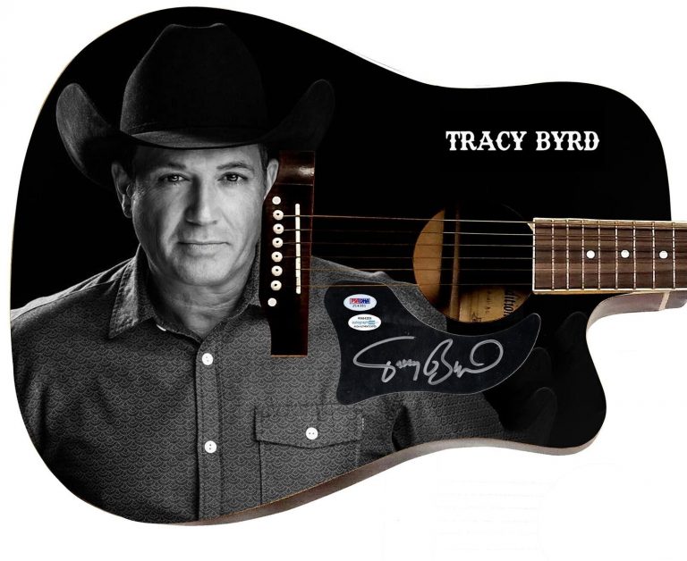 TRACY BYRD AUTOGRAPHED 1/1 CUSTOM GRAPHICS PHOTO GUITAR ACOA
 COLLECTIBLE MEMORABILIA