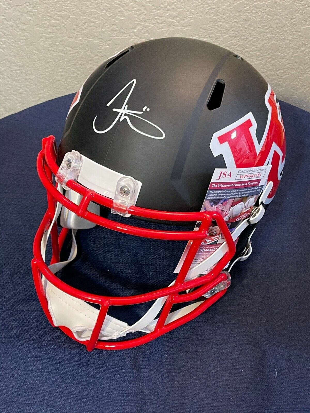 Tyreek Hill Kansas City Chiefs SB Cham Signed Autograph Full Size Rep ...